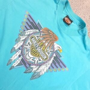 Harley-Davidson‎ Vintage 90s T-Shirt Made in USA RK Stratman Size Large